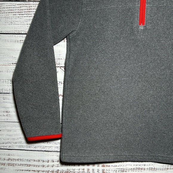 Under Armour Quarter Zip Jacket Gray and Red Size 6 - Picture 5 of 15